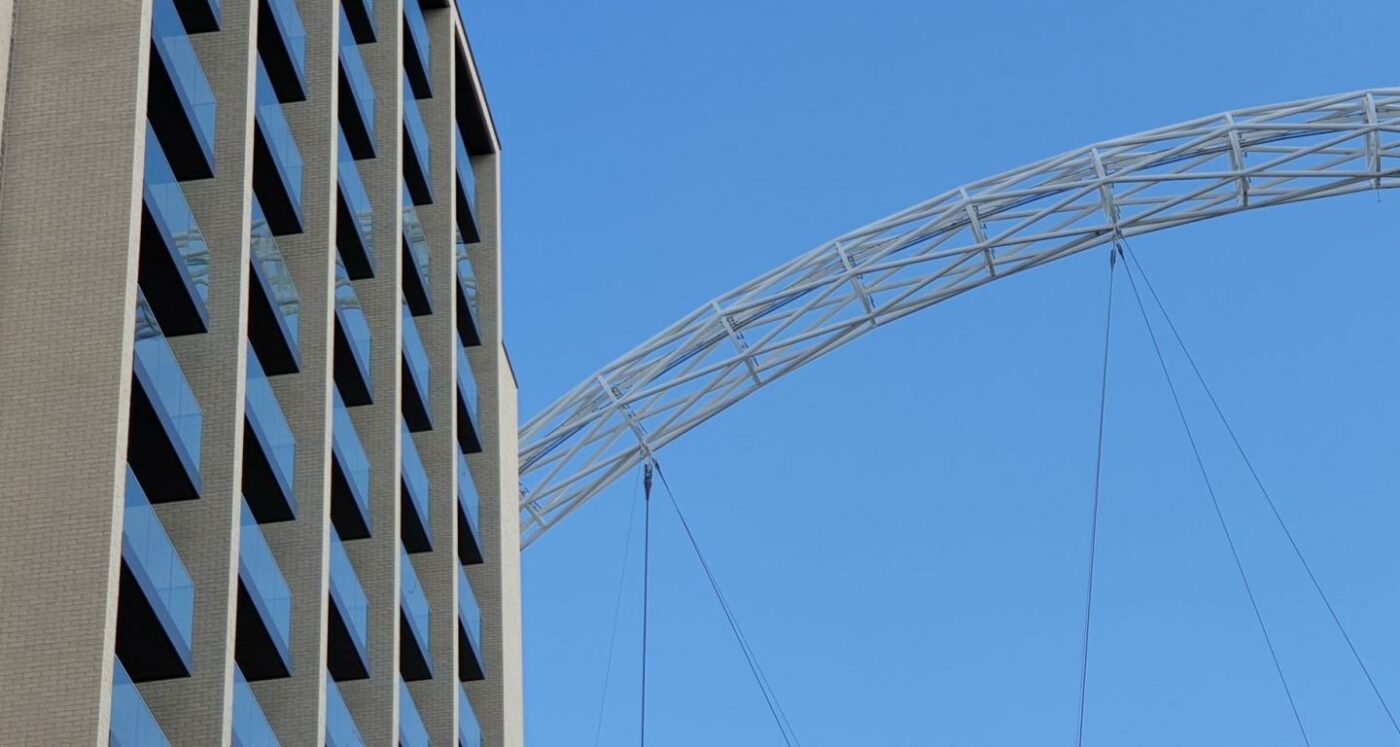 High rise building and arch