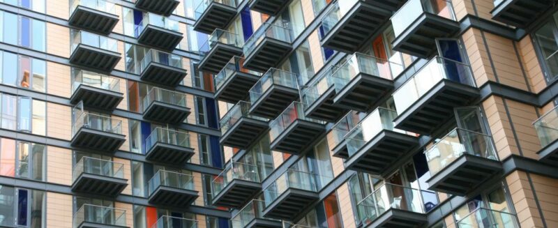 Balconies on a high rise building