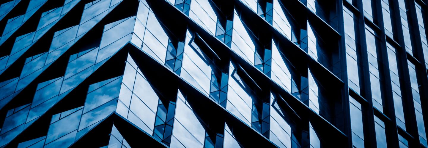 Windows on a high rise building