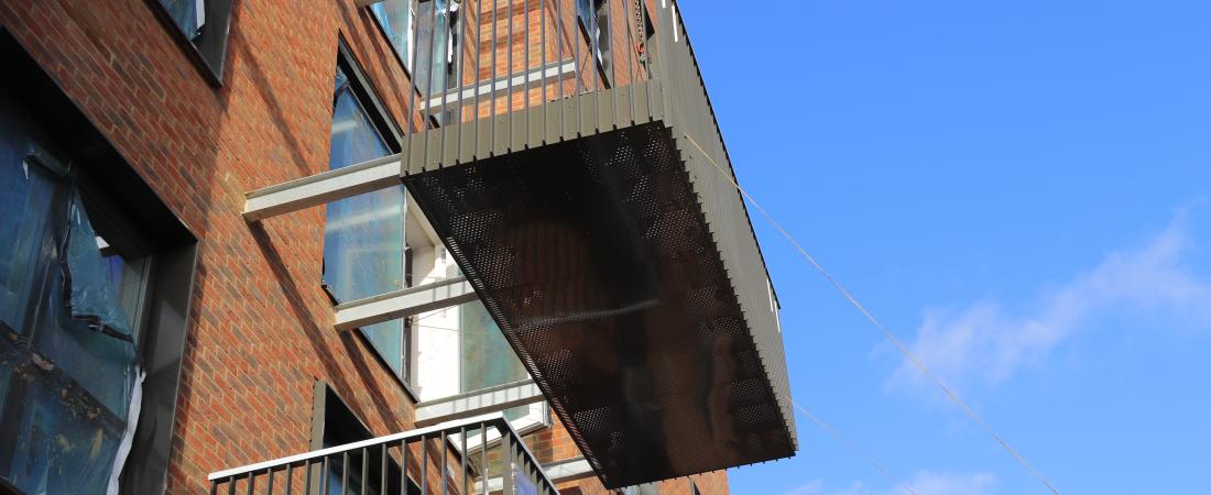 Balcony on a high rise building