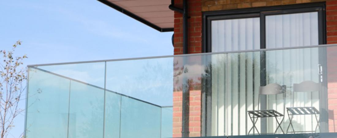 Residential balcony with two chairs