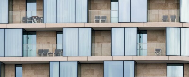 Balconies on a high rise building