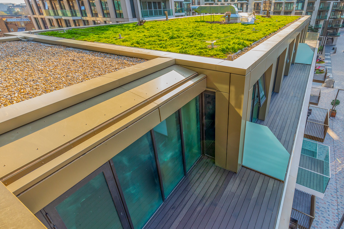 Vista Aluminium Balcony Decking Installed at London Dock Blocks - Decking by MyDek