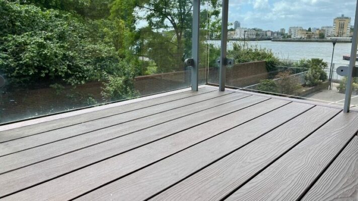 Luxura Deck in Hickory installed at Ocean Wharf by MyDek