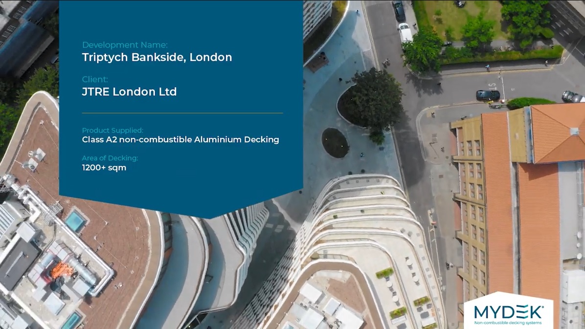 Triptych Bankside video still - decking by MyDek
