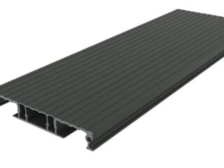 Delta20 Aluminium Decking Board ONLY. 4.2m. Powder coated to D2525 RAL7039 Quartz Grey
