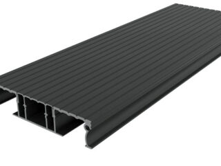 Delta30 Aluminium Decking Board ONLY. 4.2m. Powder coated to D2525 RAL7039 Quartz Grey